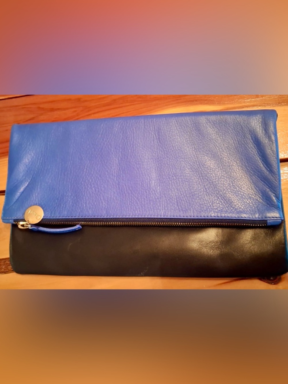 Clare V. Fold-over Color Block Clutch